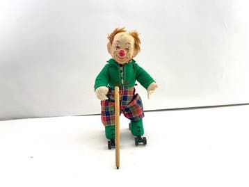 Schuco - Jouet en étain - Schuco-Rolly Skating Clown -