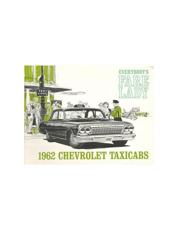 1962 CHEVROLET TAXI AUTOS BROCHURE ENGELS (USA), Nieuw