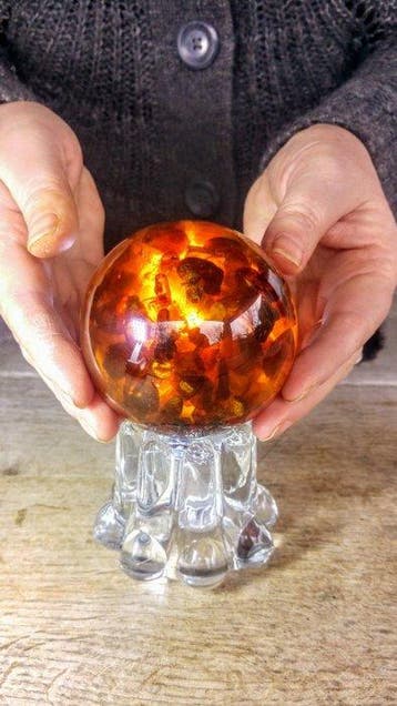 Amber Bol - Hoogte: 75 cm - Breedte: 75 cm- 431 g