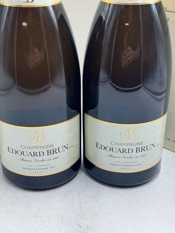 Edouard Brun, Reserve - Champagne 1er Cru - 2 Magnums (1,5, Nieuw