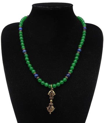 Lapis lazuli - Smaragd-Dorje (Vajra) Boeddhistisch:, Antiek en Kunst