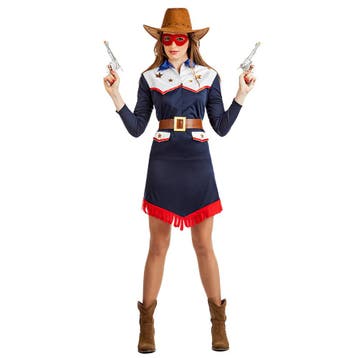 Cowboy Jurk Dames, Verzenden, Nieuw