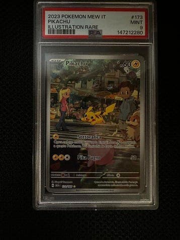Pokémon - 1 Graded card - Pikachu 173 Foil, Alternate art,, Nieuw