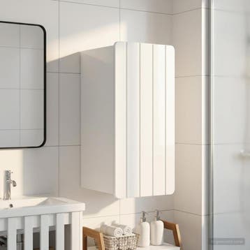 vidaXL Badkamer wandkast ZWOLLE Hoogglans Wit 30 x 31 x 63, Verzenden