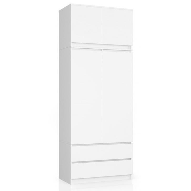 kledingkast wit XL Extra hoog wit (Kledingkasten), Maison & Meubles, Armoires | Penderies & Garde-robes, Envoi