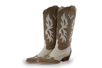 Sacha Cowboy laarzen in maat 38 Beige, Kleding | Dames, Verzenden, Beige, Zo goed als nieuw, Sacha
