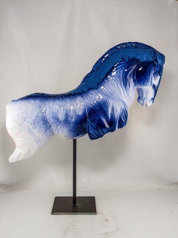 Salvatore Alibrio - Prancing horse - bronze effect