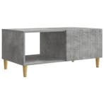 vidaXL Salontafel Betongrijs 90 x 50 x 40 cm Bewerkt hout, Huis en Inrichting, Verzenden, Nieuw