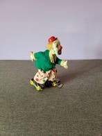 TPS - Blikken speelgoed - Mechanical Clown On Roller Skates,, Antiek en Kunst