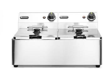 Friteuse | KitchenLine | Elektrisch | 6+6L | 50°C/190°C |, Verzenden, Nieuw in verpakking