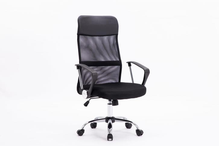 Alora Mesh Bureaustoel Paris Zwart - Ergonomisch - Maximaal, Tuin en Terras, Hand-tuingereedschap, Nieuw
