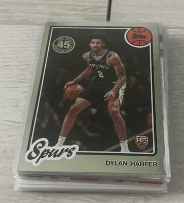 2025/26 Topps Dylan Harper Rookie RC San Antonio Spurs Karta, Nieuw
