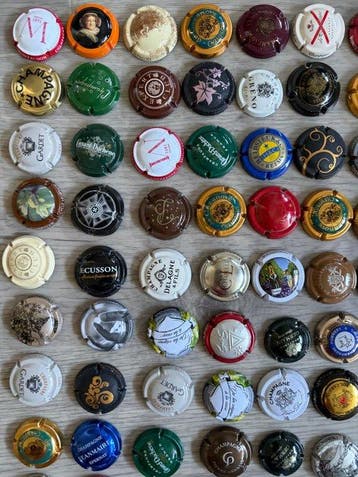 Champagne capsules (151) - Metaal, Emaille