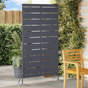 vidaXL Privacyscherm 100 x 50 x 180 cm Staal Antraciet, Tuin en Terras, Verzenden, Nieuw