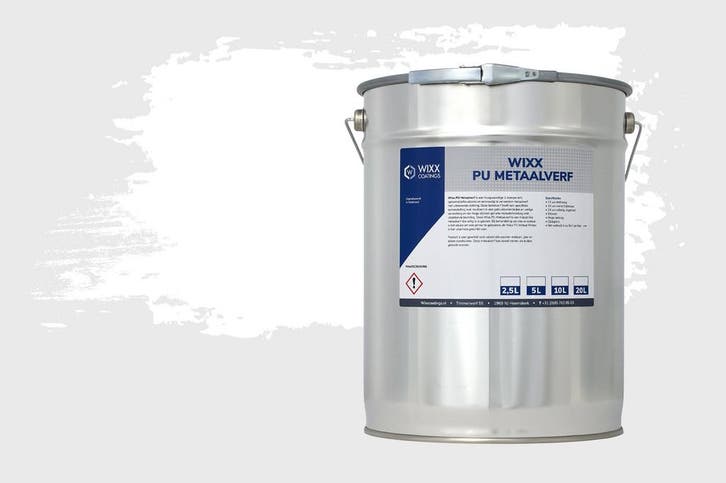 Wixx PU Metaalverf Wit 2.5L, Doe-het-zelf en Bouw, Verf, Beits en Lak, Wit, Nieuw, Verzenden