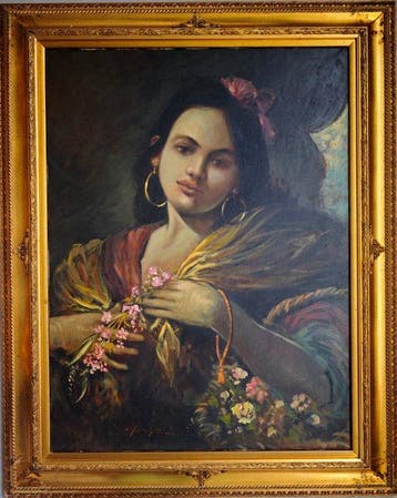 École européenne (XX) - La jeune fille aux fleurs