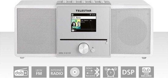 Telestar DIRA S 32i CD (wit) Radio/CD-speler DAB+, VHF (FM),, Maison & Meubles, Accessoires pour la Maison | Autre, Envoi
