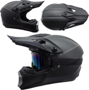 Helmblazia motocrosshelm fullface ABS met handschoenen en..., Motoren, Ophalen of Verzenden, Nieuw