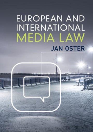 European and International Media Law 9781107620766 Jan Oster, Verzenden, Gelezen, Jan Oster