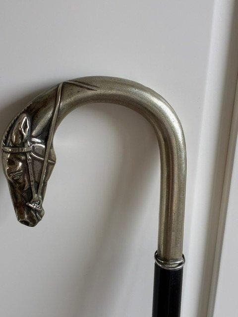 Wandelstok - Hout - Antieke wandelstok, Antiek en Kunst, Curiosa en Brocante