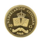 Gouden munt 10 Gulden Nederlandse Antillen (1980)