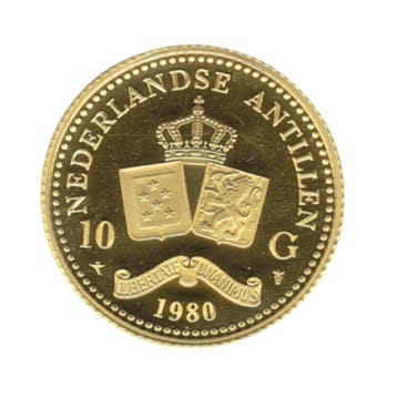 Gouden munt 10 Gulden Nederlandse Antillen (1980)