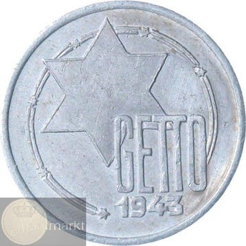 Duitsland / Polen - Lodz. 5, 10 & 20 Mark 1943 Lodz Ghetto