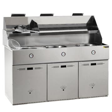 Friteuse | DÉFI | Propaangas | 18+18+18L | 39kW | Piëzo, Verzenden, Nieuw in verpakking