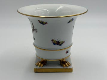 Herend - Jardinière - Porselein - rothschild bird