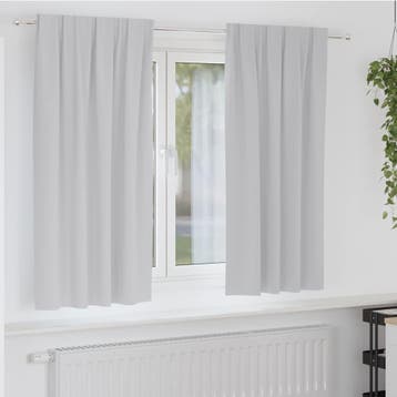 vidaXL Blackout Gordijnen met Ringen 2 st Lichtgrijs 175 x, Verzenden, Nieuw