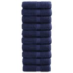 vidaXL Premium washandjes SOLUND 10 stuks marineblauw 30x30, Verzenden