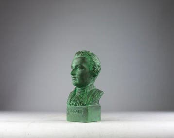 Henri Onesto - sculptuur, Mozart - 23 cm - Terracotta - 1910