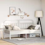 vidaXL Bedframe voor een daybed Wit 75 x 190 cm Gepoedercoat, Huis en Inrichting, Verzenden, Nieuw