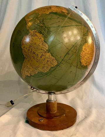 Terrestrial table globe - SVH Den Haag - 1940-1950, Antiquités & Art