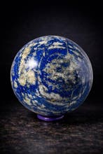 Sphère naturelle en lapis-lazuli – bleu profond avec des, Verzamelen