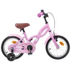 vidaXL Kinderfiets 12 Inch voor 2-4 jaar oud Licht Roze, Verzenden
