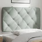 vidaXL Hoofdbordkussen 90 cm velvet lichtgrijs, Verzenden