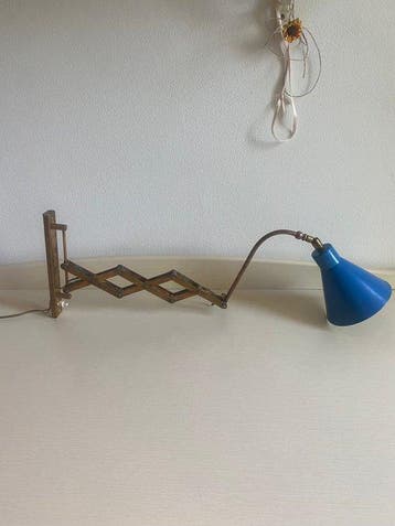 Schaarlamp - Messing, Metaal, Antiek en Kunst