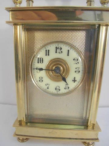 Réveil de voyage - Antique - Laiton moulé - 1900-1910