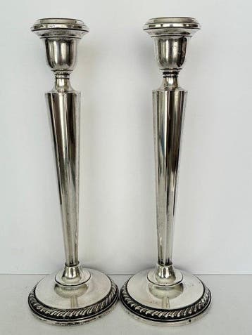 American - Kaarsenhouder (2) - .925 zilver - Sterlingzilver