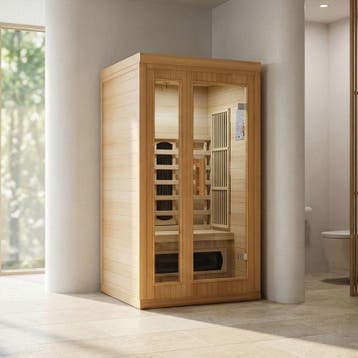 Infraroodcabine PROMO compact op normaal stopcontact!, Sport en Fitness, Sauna, Verzenden, Nieuw, Infrarood, Complete sauna
