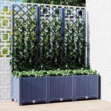 vidaXL Tuin Blauw Grijs 120 x 40 x 136 cm, Verzenden