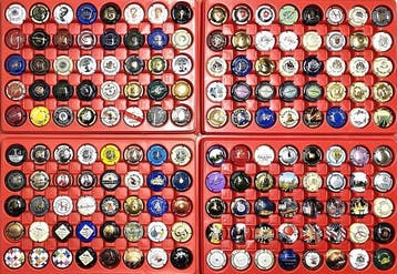 Collectie champagnecapsules - Grote partij champagnecapsules, Antiek en Kunst