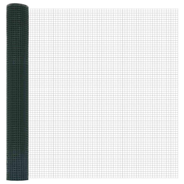 vidaXL Gelast draadhek Groen, Tuin en Terras, Tuinhekken en Hekwerk, Nieuw, Verzenden