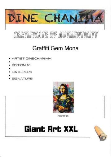 Dine Chanima (XX-XXI) - Graffiti Gem Mona