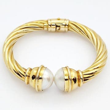 Armband - 18 karaat Geel goud Parel - Mabe, Nieuw