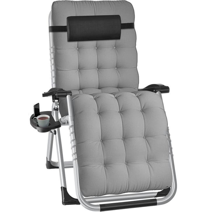 tectake Ligbed Cloud inklapbaar, traploos verstelbaar - lich, Tuin en Terras, Overige Tuin en Terras, Verzenden