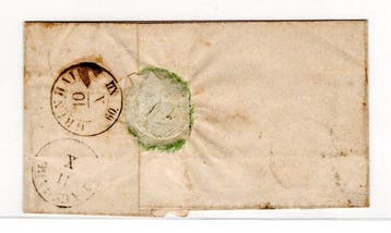 Saksen 1851 - 182 op ½ Ngr met K2 Elterlein begraven op