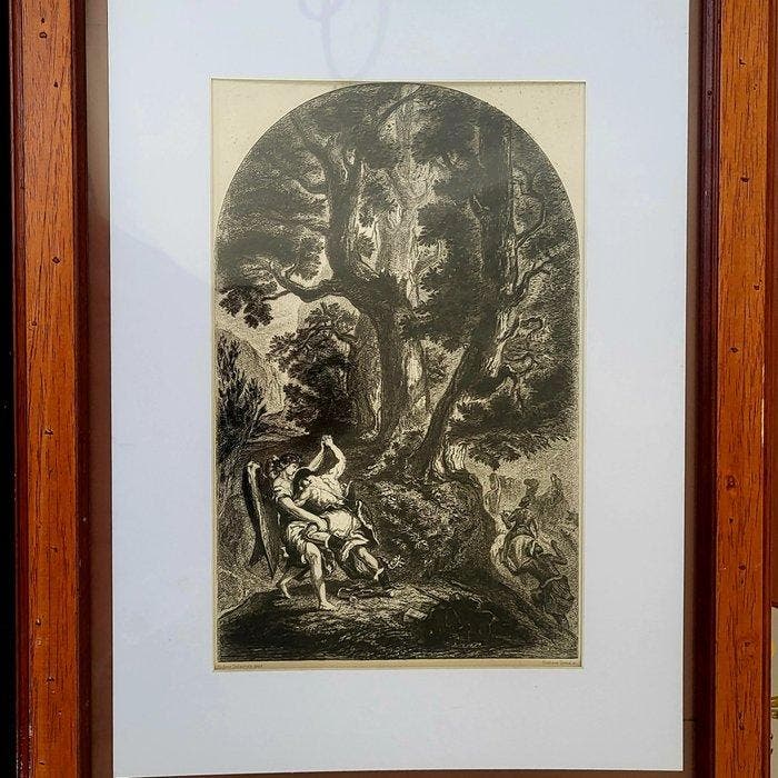 Gustave Greux (graveur) daprès Eugène Delacroix (1798-1863), Antiek en Kunst, Antiek | Overige Antiek