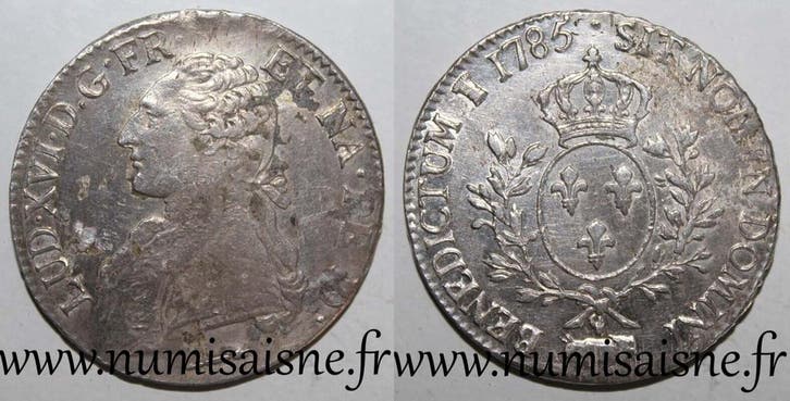 Écu France Frankreich Km 564 Louis Xvi Ecu Mit Olivenzwei.., Timbres & Monnaies, Monnaies | Europe | Monnaies non-euro, Envoi